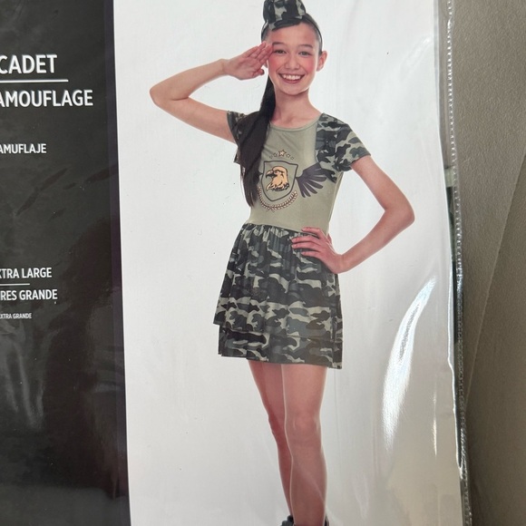 Camo Cadet Costume for Kids Size XLarge 10/14 Halloween Party - Picture 3 of 6